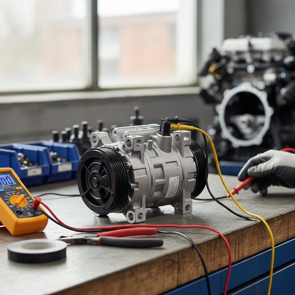 Teste Elétrico do Compressor de Ar Condicionado