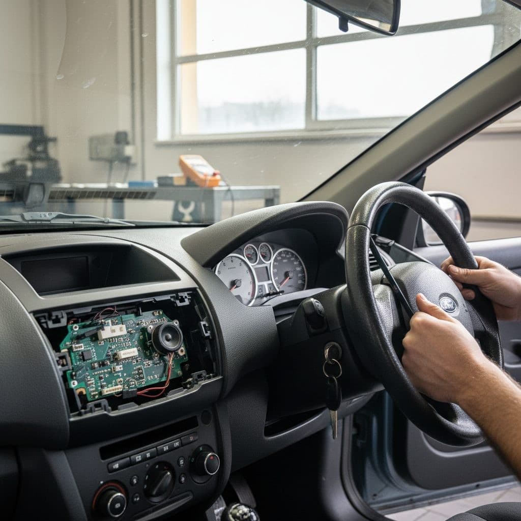 Por que o alerta de faróis não toca no seu Ford Fiesta?