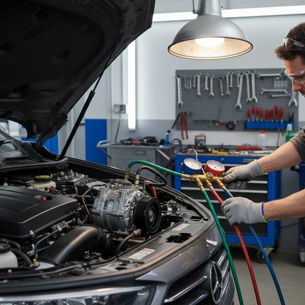 Guia completo de segurança na manutenção de ar condicionado automotivo
