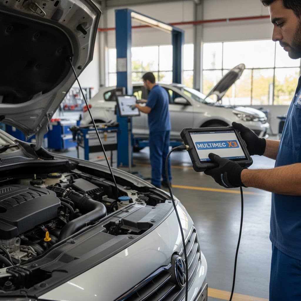 Diagnóstico Eficiente com o Multimec x3: Fluxo Operacional e Otimização na Oficina Brasileira
