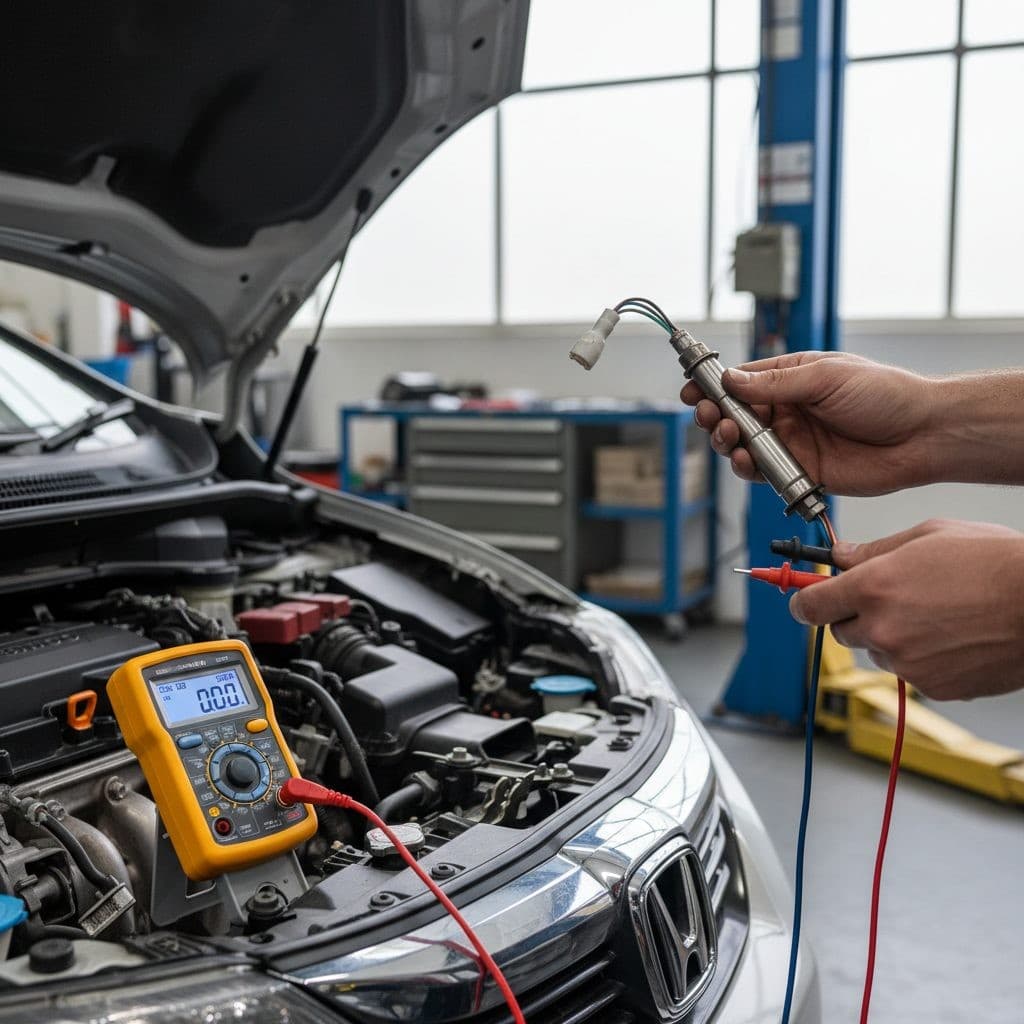 Testar a sonda lambda Denso upstream (pré‑catalisador) nos Honda Fit e City flex