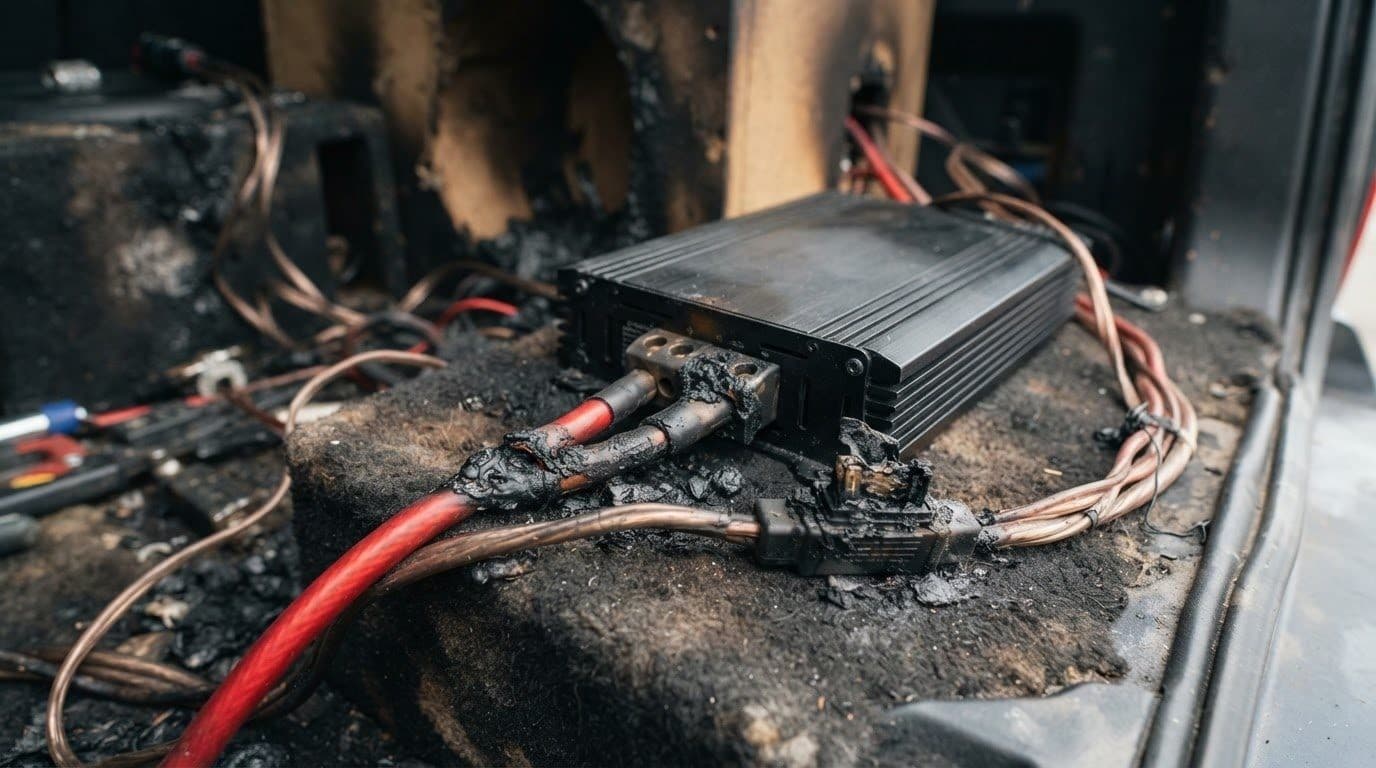 O cálculo que falta no seu projeto de som: como a eficiência do amplificador queima fusível e pode causar incêndio