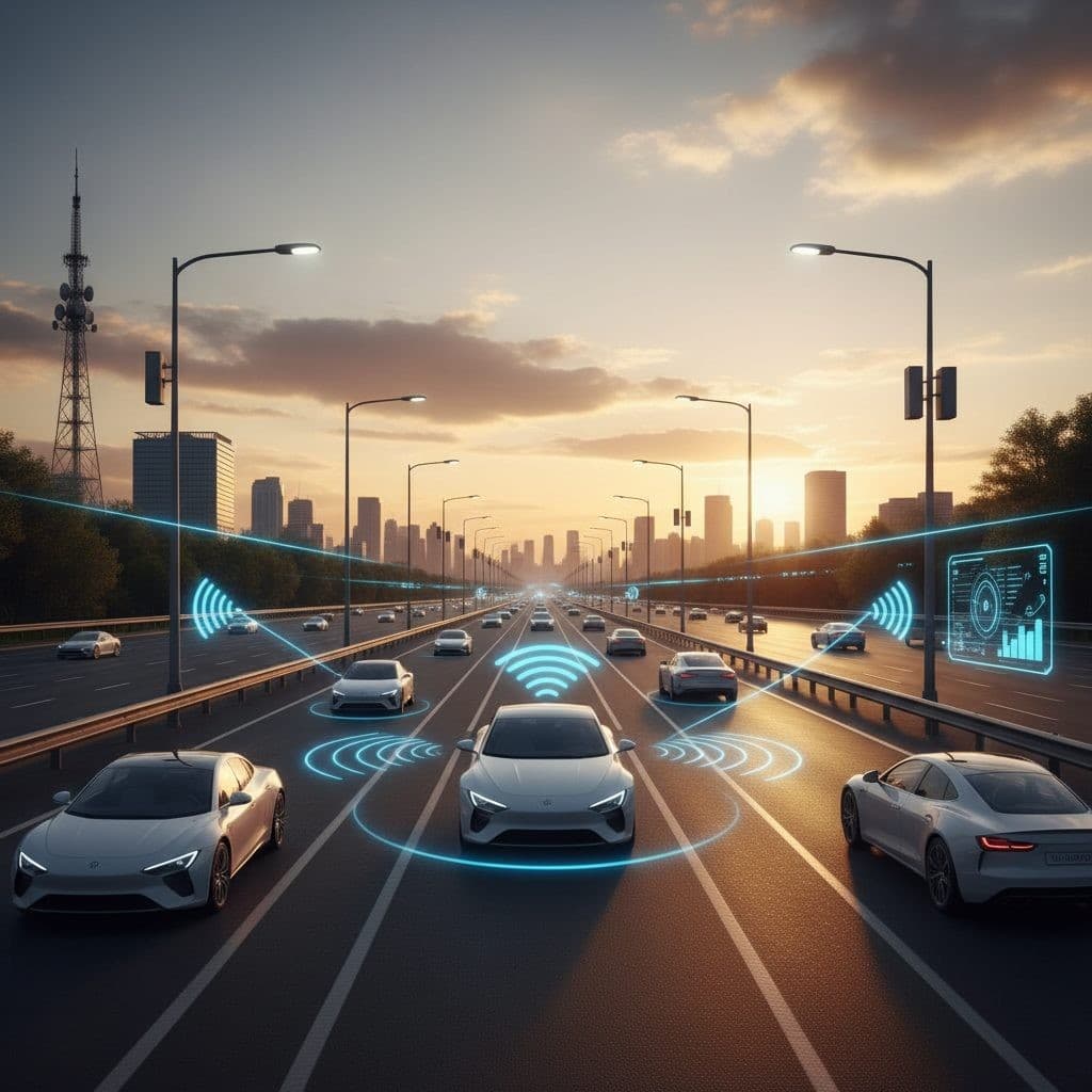 A conectividade 5G e a comunicação entre veículos e infraestrutura